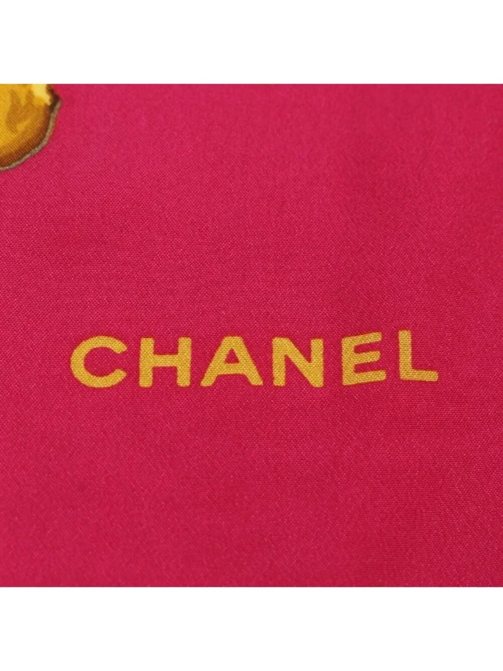 Chanel Camellia Chain Pattern Scarf
